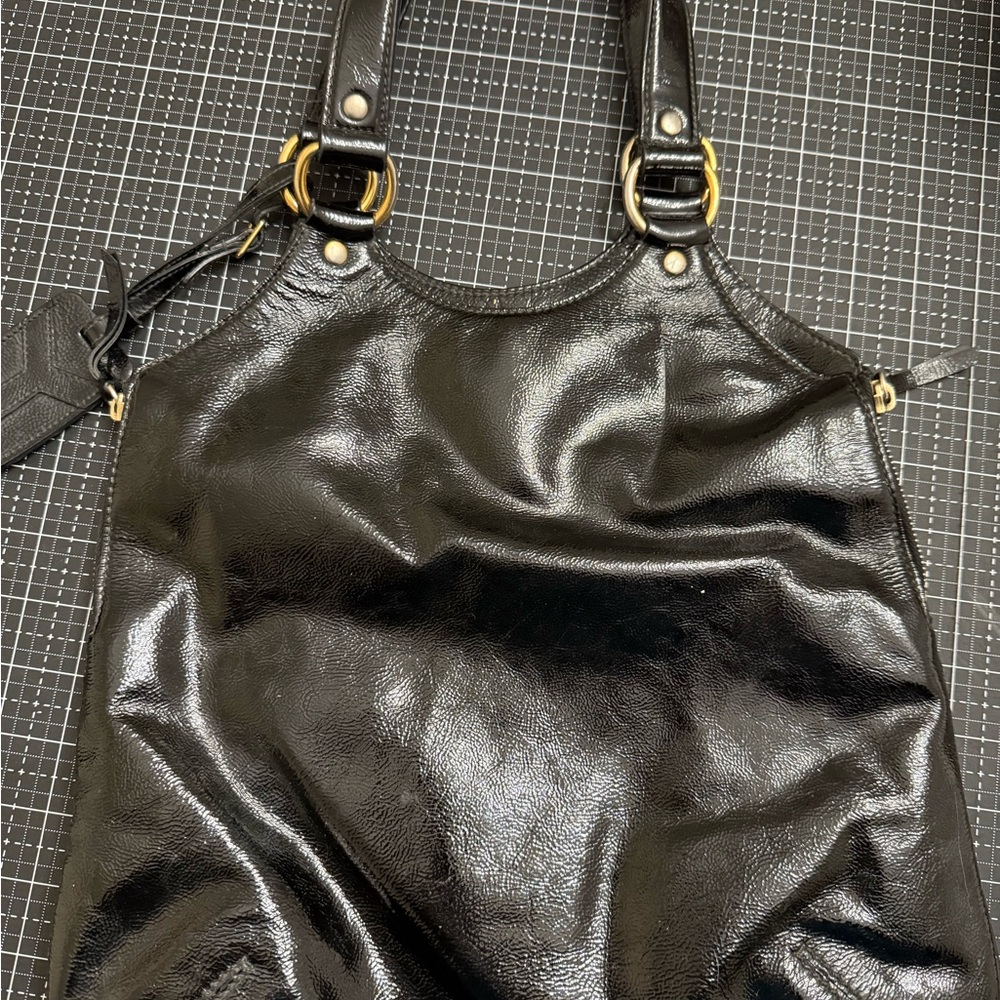 YSL Yves Saint Laurent Women’s Black Patent Leather Bag